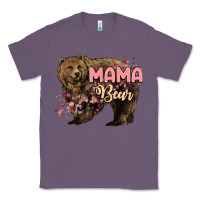 Lavender Mama bear mother's day Classic Tee - HowdyJamesFarm
