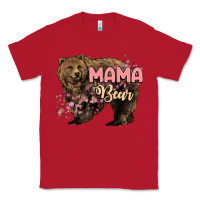 Red Mama bear mother's day Classic Tee - HowdyJamesFarm
