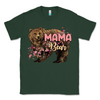 Sports Green Mama bear mother's day Classic Tee - HowdyJamesFarm