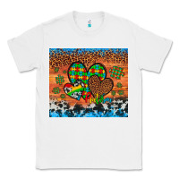 White autism awareness hearts leopard cowhide Classic Tee - Artiststas