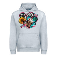 Heather Grey nurse hearts Urban Hoodie - Jasminsmagicworld