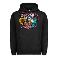 Pigment Black nurse hearts Urban Hoodie - Jasminsmagicworld
