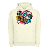 Pigment Pistachio nurse hearts Urban Hoodie - Jasminsmagicworld