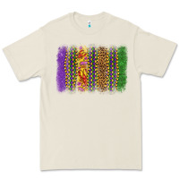 Bone mardi gras brushstroke Premium Tee - OliviaCreatesArt