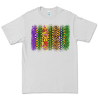Dove Grey mardi gras brushstroke Premium Tee - OliviaCreatesArt