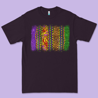 Mardi Gras Brushstroke Premium Tee Designed By Oliviacreatesart