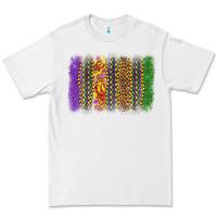 White mardi gras brushstroke Premium Tee - OliviaCreatesArt
