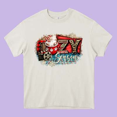 Cozy Season Heavy Core Tee Designed By Cowgirlartshop