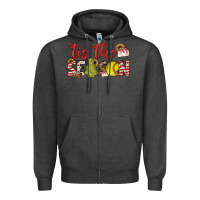 Charcoal Heather tis the season softball little debbie tree cakes Zipper Hoodie - JahusDesignShop