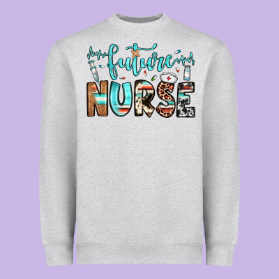 Future Nurse Heavyweight Sweatshirt Designed By Jahusdesignshop