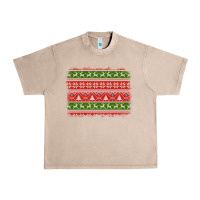 French Oak knitted christmas reindeer pine tree background Urban Heavy Tee - Jasminsmagicworld