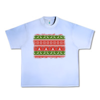 Grape Ice knitted christmas reindeer pine tree background Urban Heavy Tee - Jasminsmagicworld