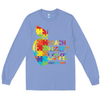 Colony Blue Autism Teach Accept Understand Love Long Sleeve Tee - CowhideDigitalArt