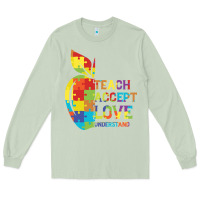 Matcha Autism Teach Accept Understand Love Long Sleeve Tee - CowhideDigitalArt