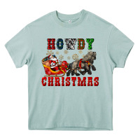 Arona howdy christmas with santa riding his sleighs Heavy Core Tee - CowGirlArtShop