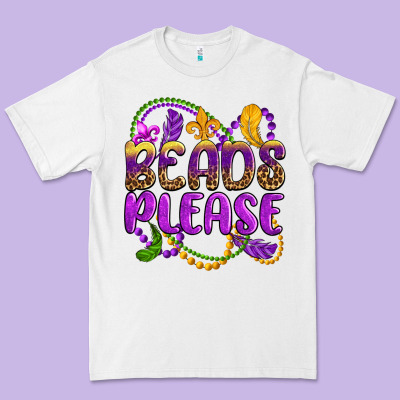 Beads Please Mardi Gras Premium Tee Designed By Oliviacreatesart