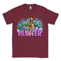 Burgundy Egg hunter Easter Day Classic Tee - CowGirlArtShop