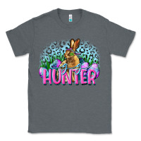 Charcoal Heather Egg hunter Easter Day Classic Tee - CowGirlArtShop