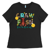 Black Crawfish season Ladies Tee - FaDigitalArtStudio