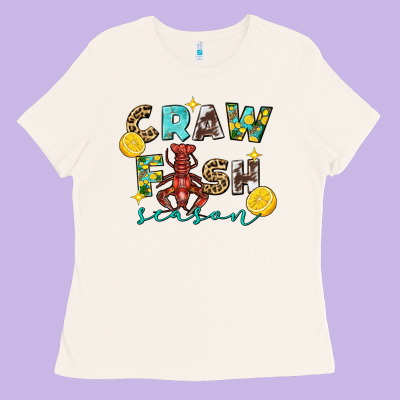 Crawfish Season Ladies Tee Designed By Fadigitalartstudio