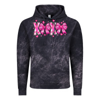 Cloud Black XOXO Valentines Vintage Hoodie - CowhideDigitalArt