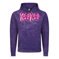 Cloud Purple XOXO Valentines Vintage Hoodie - CowhideDigitalArt