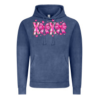 Vintage Denim XOXO Valentines Vintage Hoodie - CowhideDigitalArt