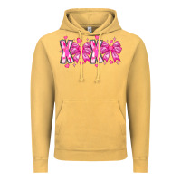 Vintage Mustard XOXO Valentines Vintage Hoodie - CowhideDigitalArt