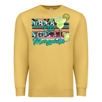 Antique Gold mama cita needs a margarita Premium Sweatshirt - JahusDesignShop