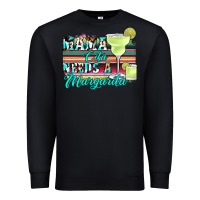 Black mama cita needs a margarita Premium Sweatshirt - JahusDesignShop