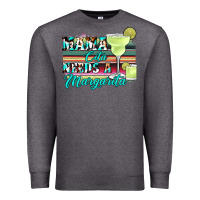 Charcoal Heather mama cita needs a margarita Premium Sweatshirt - JahusDesignShop