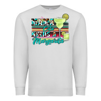 Dove Grey mama cita needs a margarita Premium Sweatshirt - JahusDesignShop