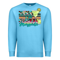 Ocean Blue mama cita needs a margarita Premium Sweatshirt - JahusDesignShop
