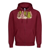Burgundy little debbie tree cakes Zipper Hoodie - JahusDesignShop