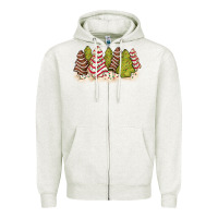 Oatmeal Heather little debbie tree cakes Zipper Hoodie - JahusDesignShop