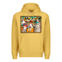 Antique Gold autumn sheeps Premium Hoodie - Jasminsmagicworld