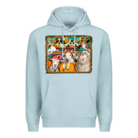 Blue Mist autumn sheeps Premium Hoodie - Jasminsmagicworld