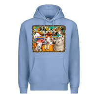 Colony Blue autumn sheeps Premium Hoodie - Jasminsmagicworld