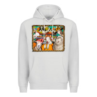 Dove Grey autumn sheeps Premium Hoodie - Jasminsmagicworld