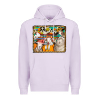 Lilac autumn sheeps Premium Hoodie - Jasminsmagicworld