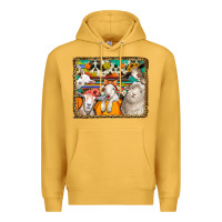 Mustard autumn sheeps Premium Hoodie - Jasminsmagicworld
