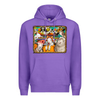 Purple autumn sheeps Premium Hoodie - Jasminsmagicworld