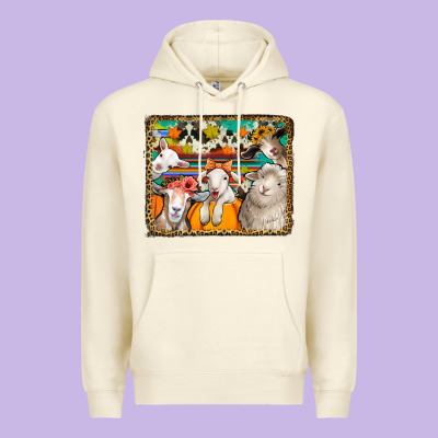 Autumn Sheeps Premium Hoodie Designed By Jasminsmagicworld