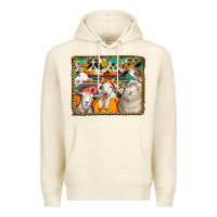 Sandshell autumn sheeps Premium Hoodie - Jasminsmagicworld