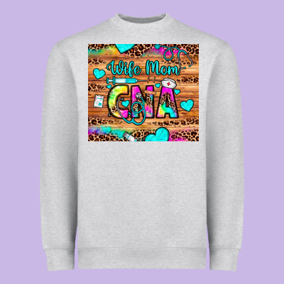 Wife Mom Cna Heavyweight Sweatshirt Designed By Jahusdesignshop