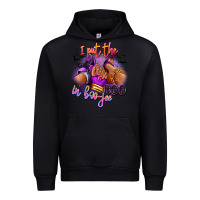 Black I put the boo in boo-jee sneaker and heel Urban Hoodie - RanaPortraitStore