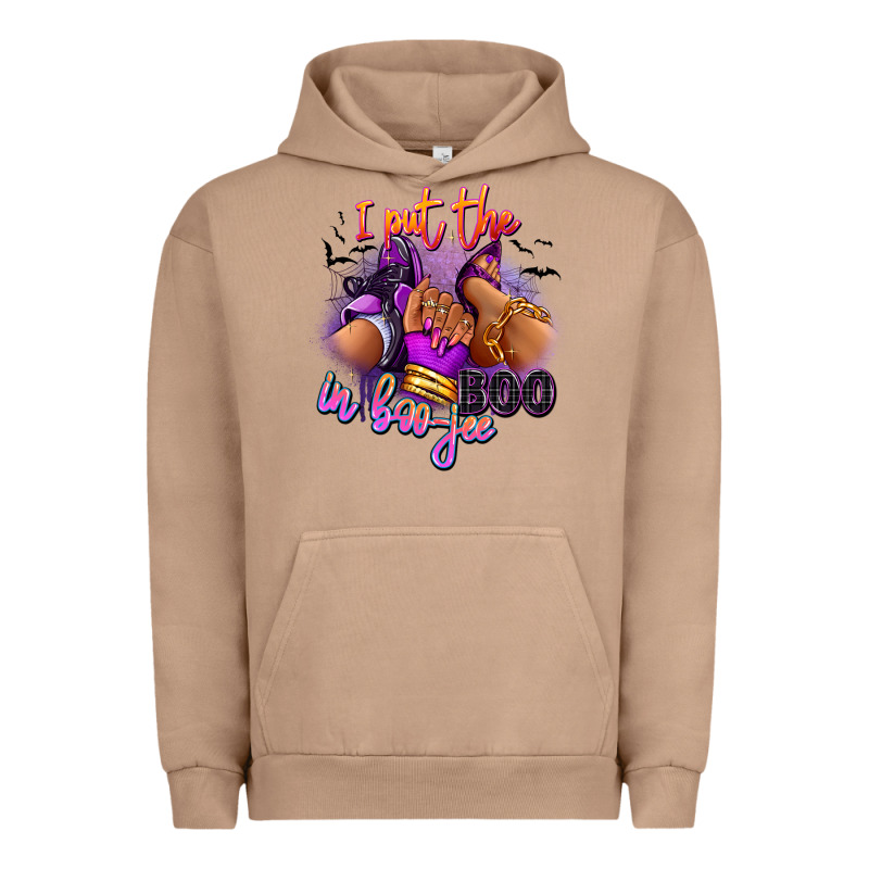 I Put The Boo In Boo-jee Sneaker And Heel Urban Hoodie by RanaPortraitStore | Teevron