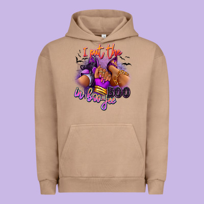 I Put The Boo In Boo-jee Sneaker And Heel Urban Hoodie Designed By Ranaportraitstore