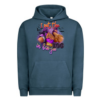Pigment Midnight Navy I put the boo in boo-jee sneaker and heel Urban Hoodie - RanaPortraitStore