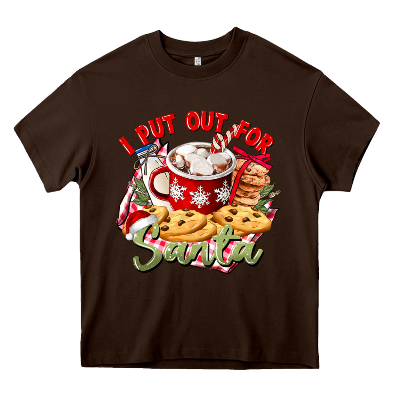I Put Out For Santa Heavy Core Tee by CowGirlArtShop | Teevron